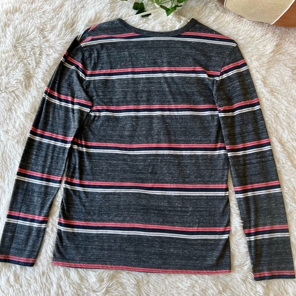 Cat & Jack Boys XL Striped Long Sleeve Pocket Tee - Picture 16 of 16
